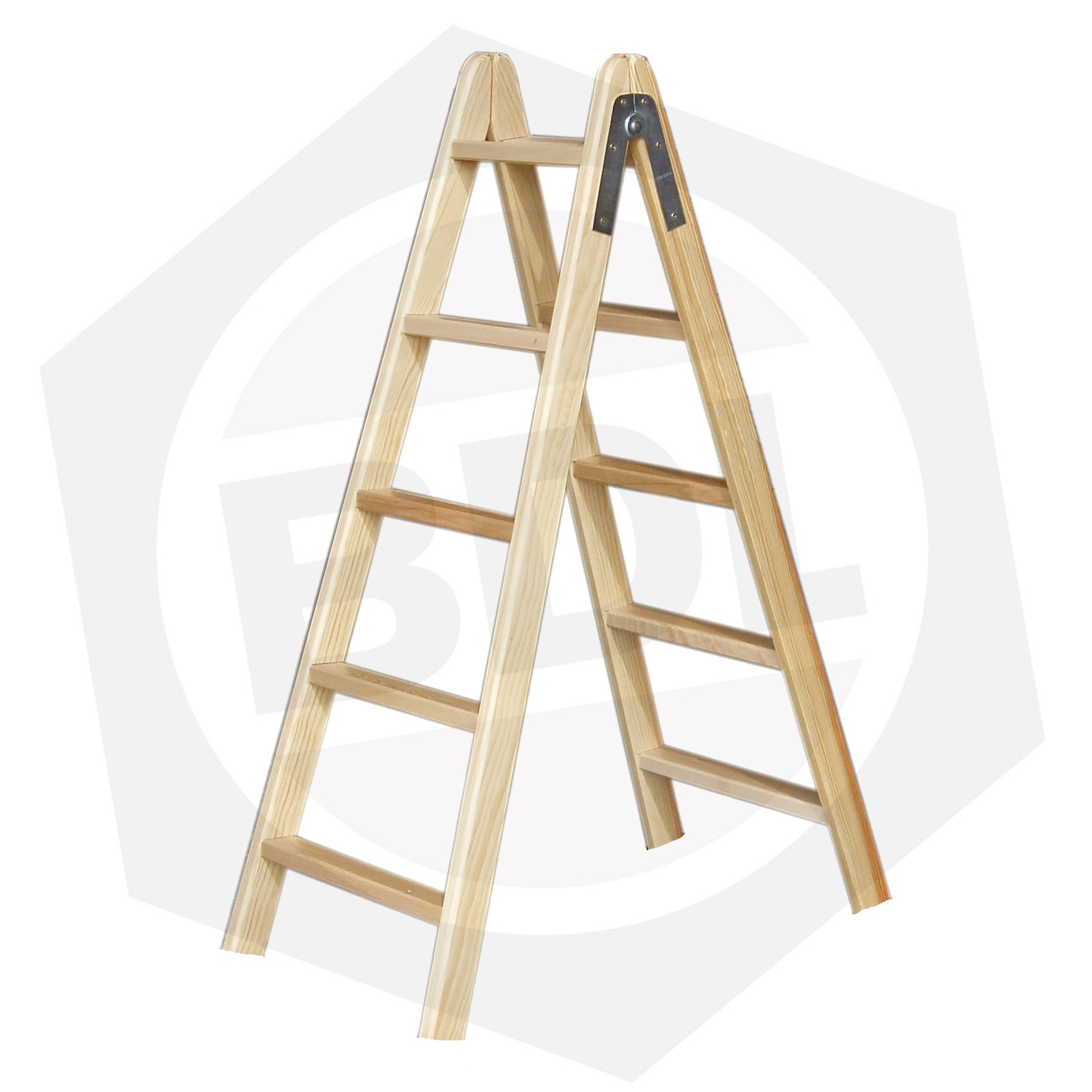 Escalera de Madera Pintor Doble Femat - 5 Escalones - Bulonera del