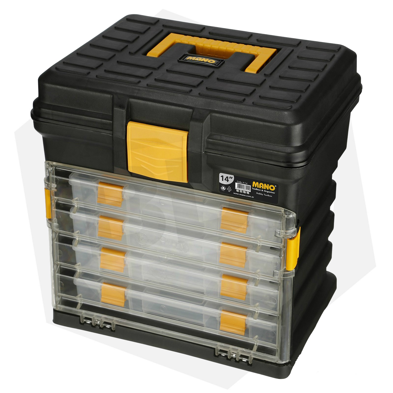 Caja Plástica Organizadora Mano H14 Bulonera del Litoral Ferretería