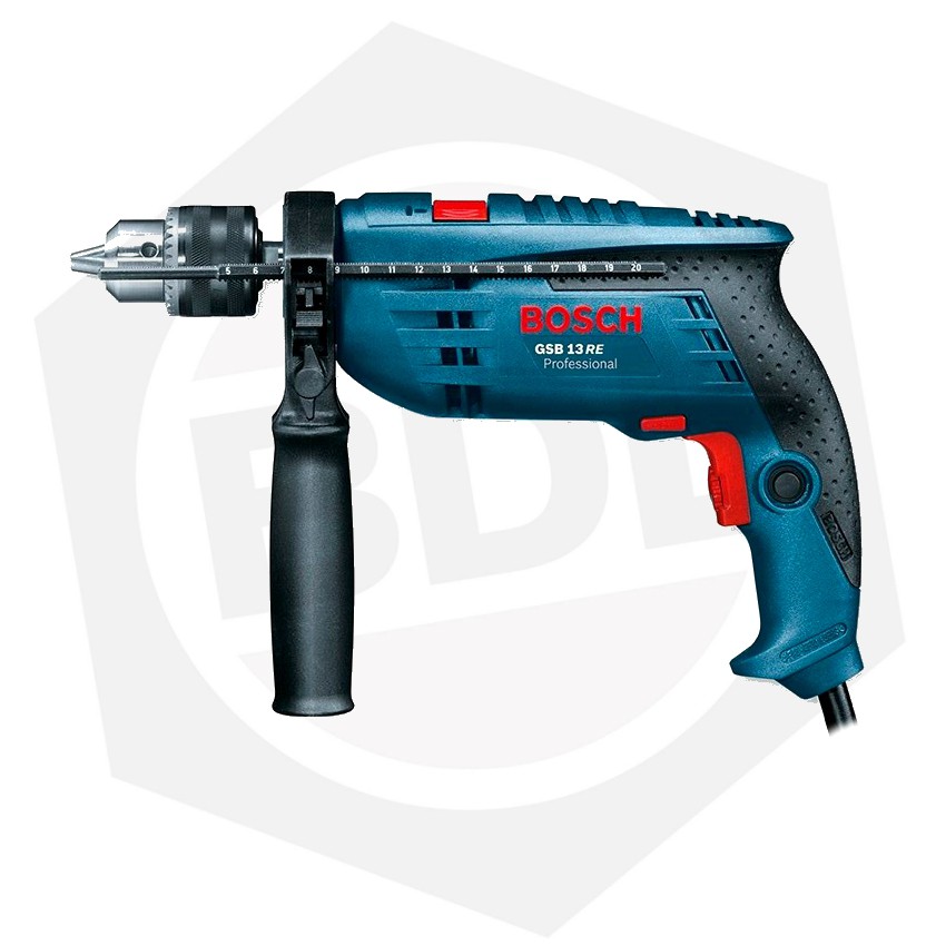 Taladro Bosch GSB 13 RE - 650 W / con Maletín / 5 Mechas - Bulonera del Litoral Ferretería