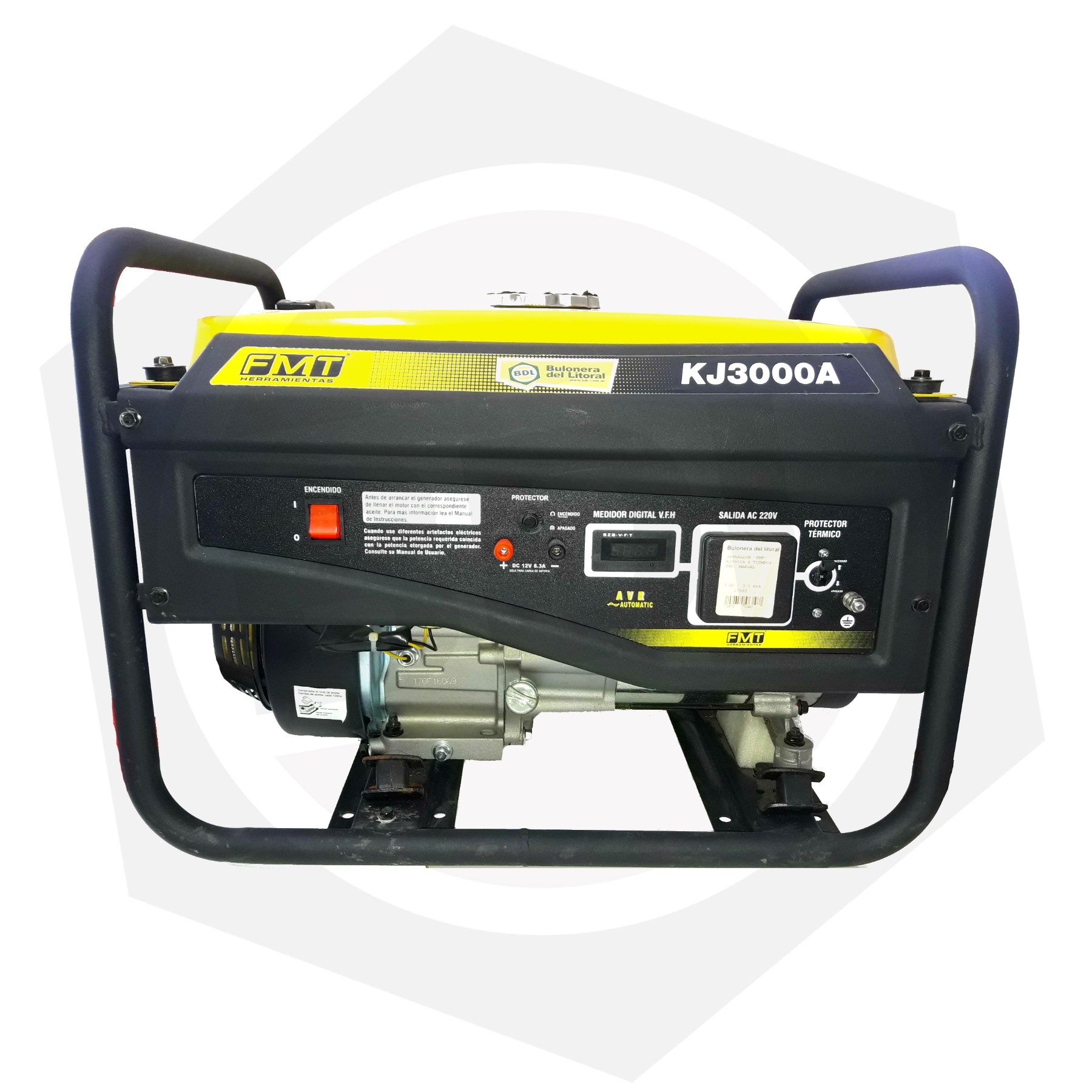 Generador 4 Tiempos FMT KJ3500A - Monofásico / Encendido Manual / 7 HP