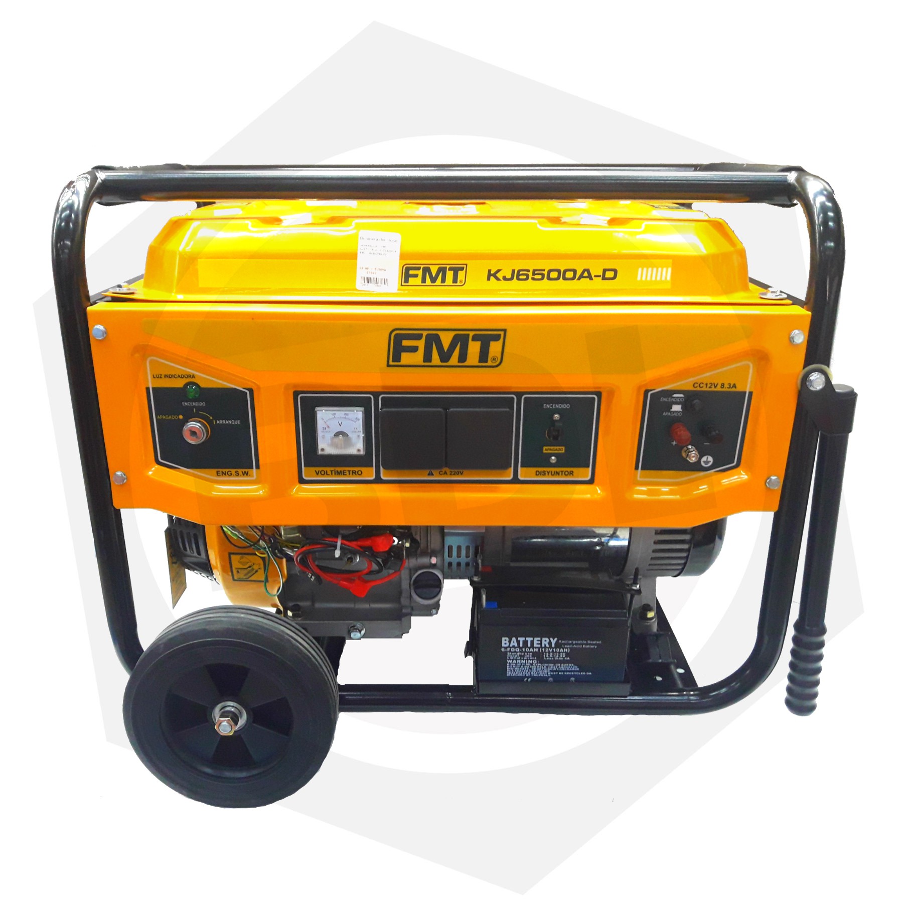Generador 4 Tiempos FMT KJ-6500AD - Monofásico / Encendido Eléctrico / 13 HP
