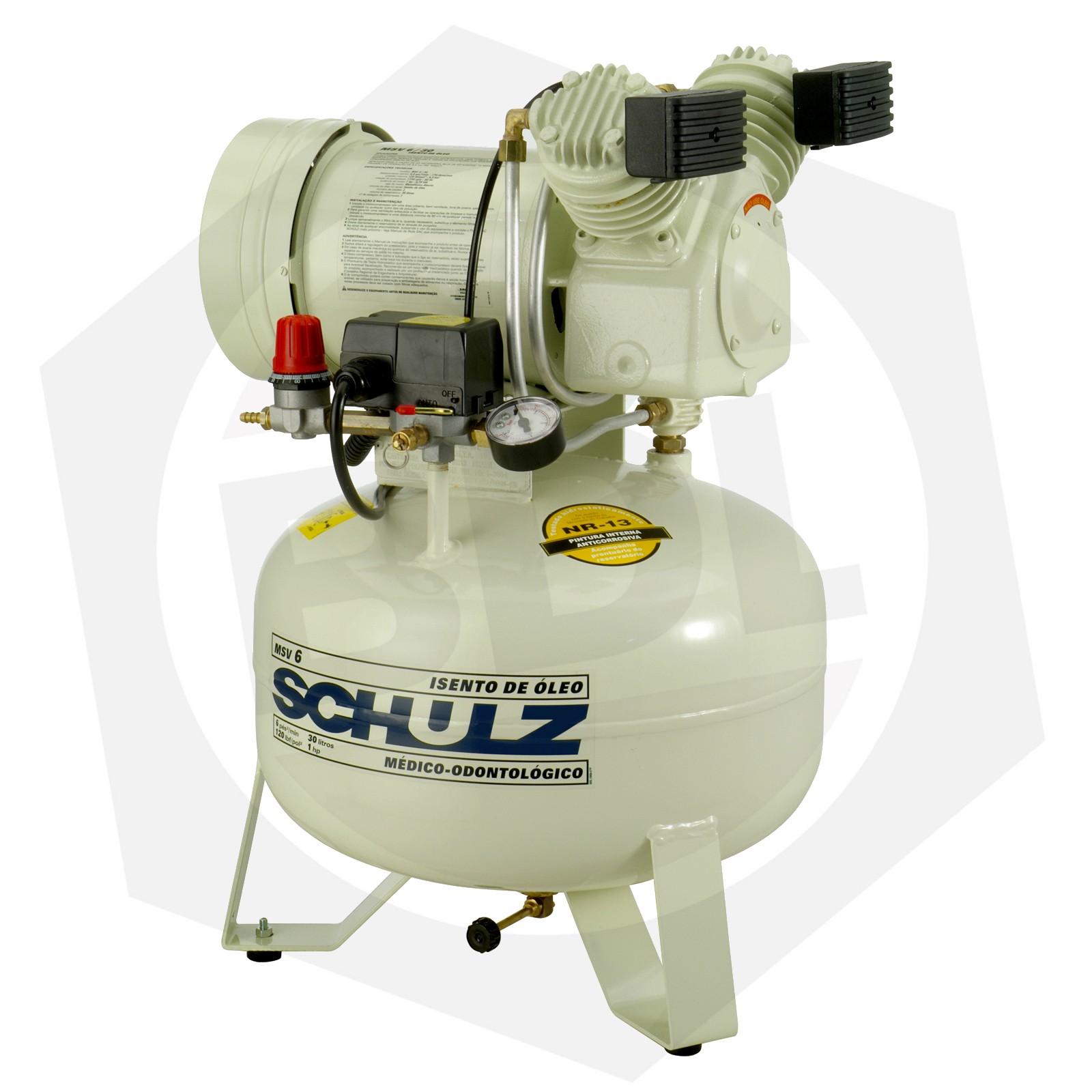 Compresor Odontológico Schulz MSV-6/30 - 30 Litros / 220 V