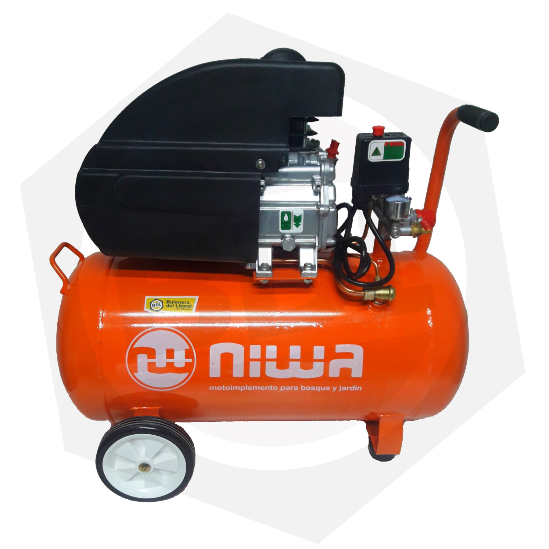 Compresor Niwa ANW-2.5/50 - 50 Litros - Bulonera del Litoral Ferretería
