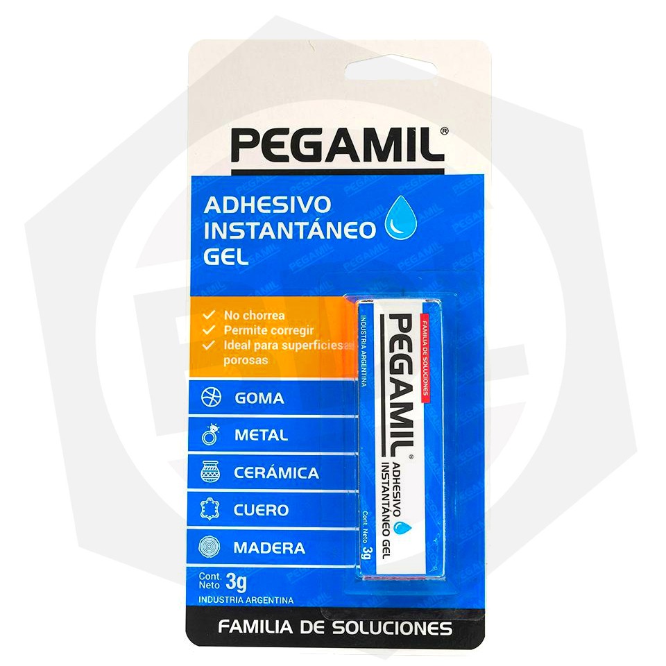 Adhesivo Instantáneo GEL PEGAMIL - 3 G 