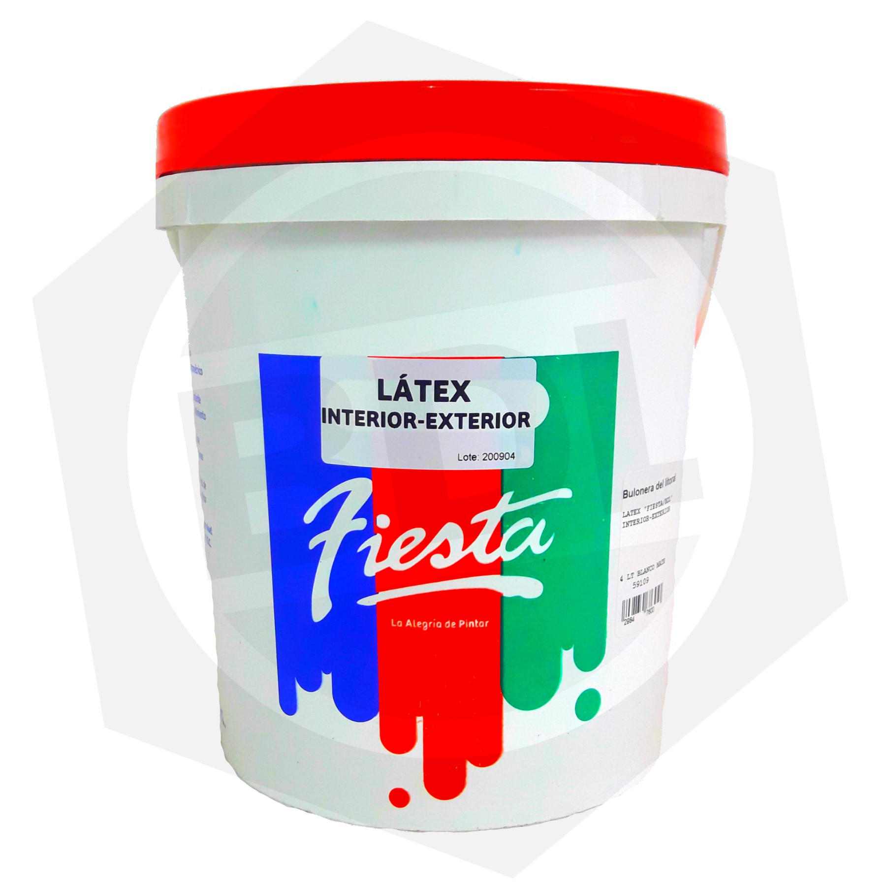 Látex Interior / Exterior FIESTA / BDL - 10 Litros / Blanco Mate - Bulonera  del Litoral Ferretería