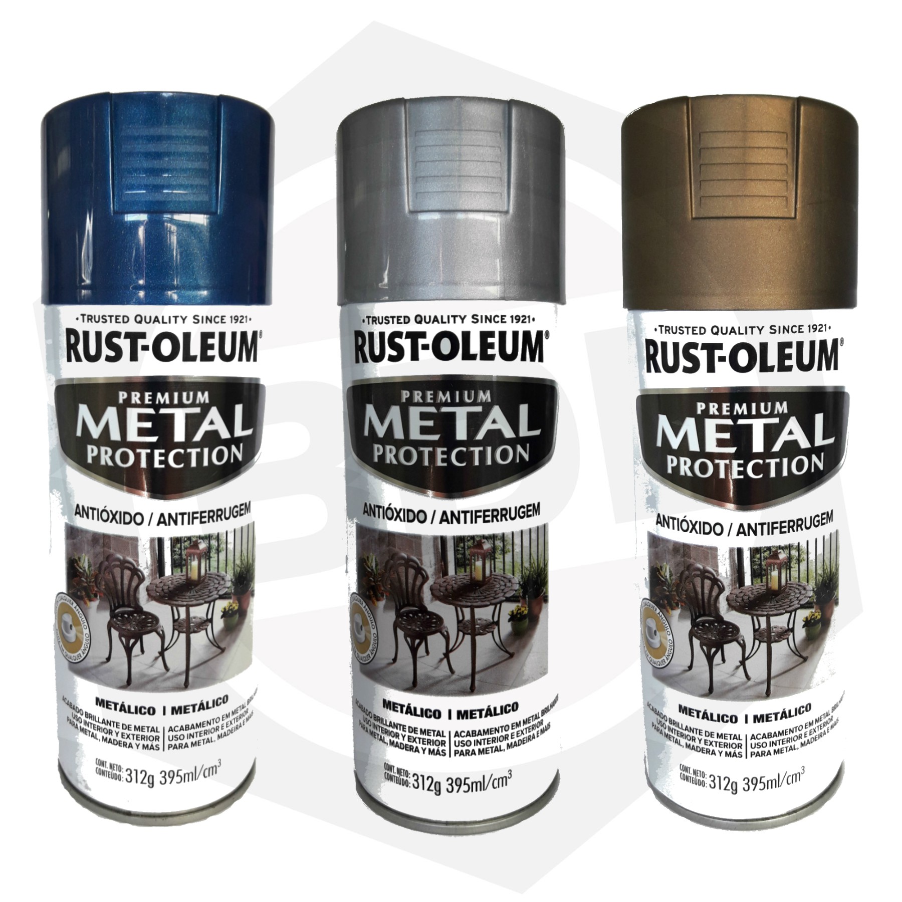 Pintura en Aerosol Metal Protection Metálico Rust-Oleum 