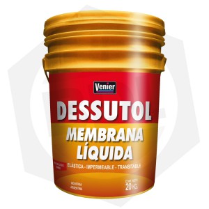 Membrana Líquida Dessutol Techos Venier - 20 Litros / Blanco